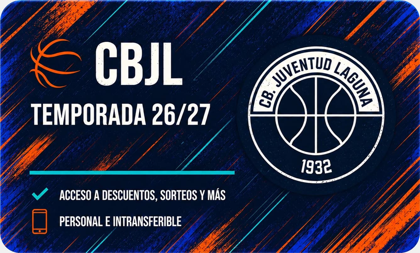 Carnet de socio del CB Juventud Laguna, temporada 26/27